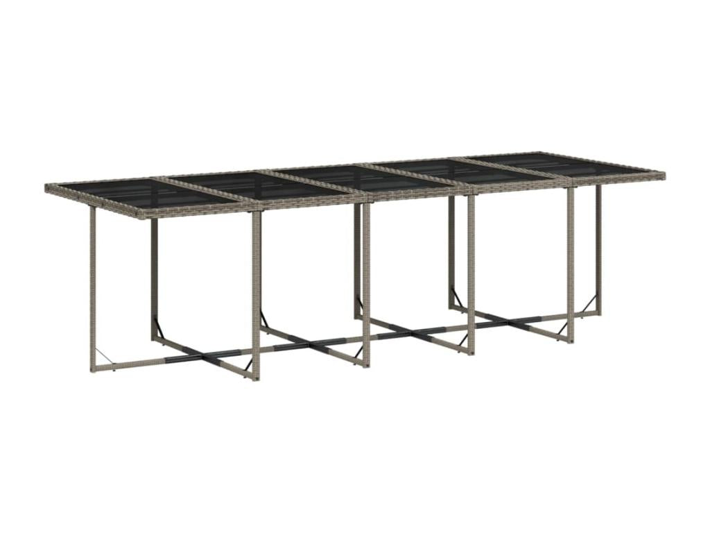 Meubles de maison en résine tressée grise