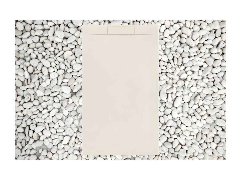 Meuble de maison en marbre beige, 80 x 140 cm