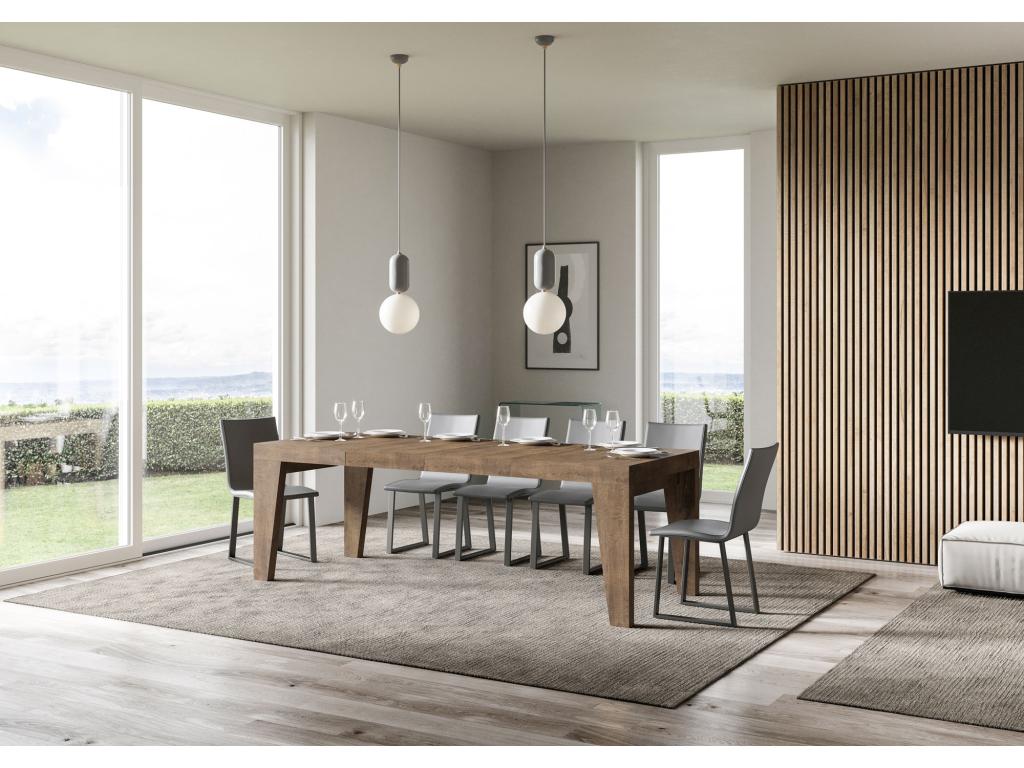 Table marron, 90 x 130 cm