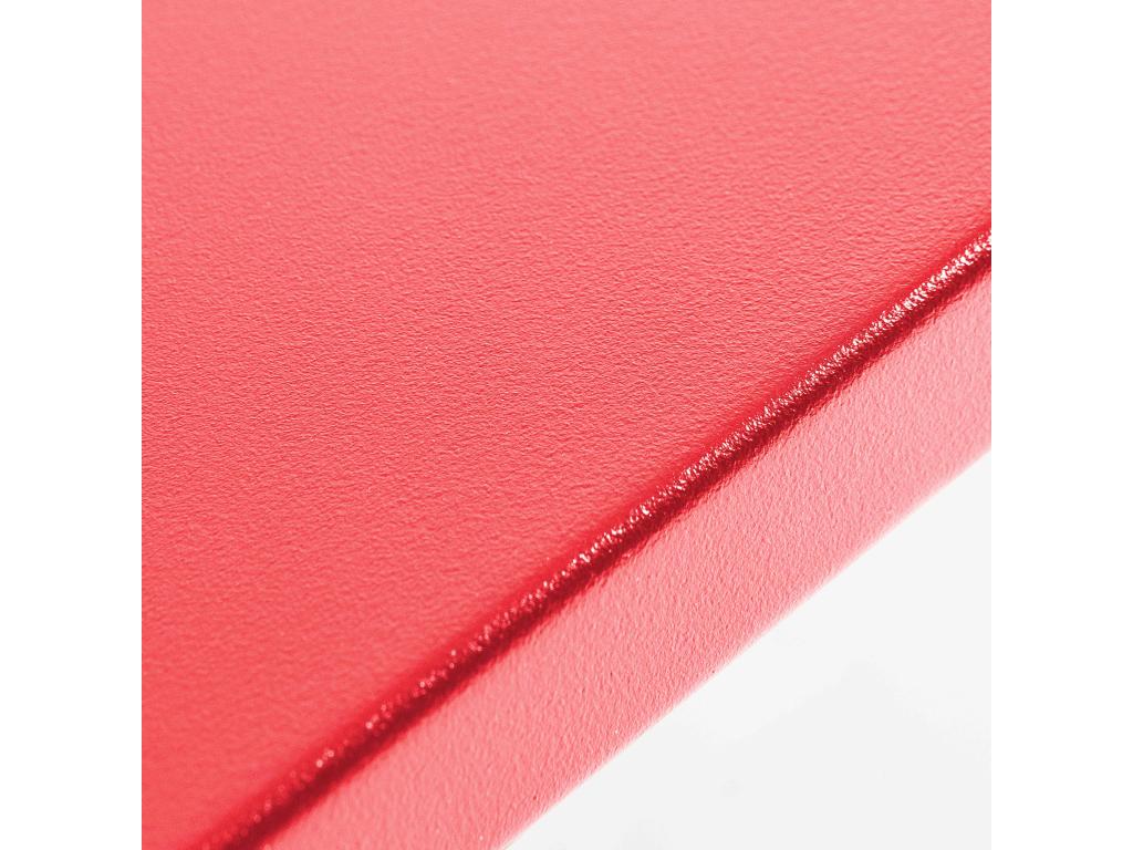 Table en métal rouge