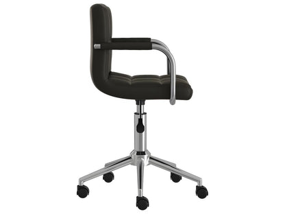 Fauteuil en similicuir noir