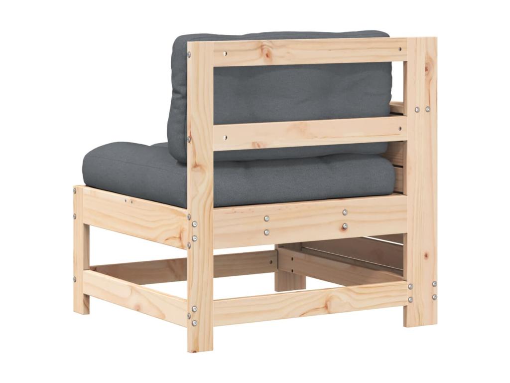 Canapé en bois massif naturel