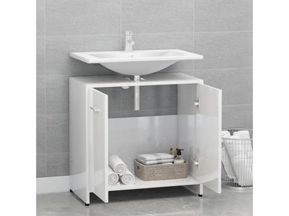 Armoire en bois d'ingénierie blanc