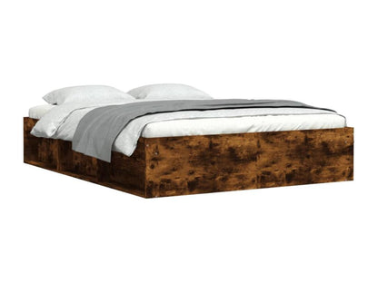 Cadre de lit en chêne naturel, 140 x 200 cm