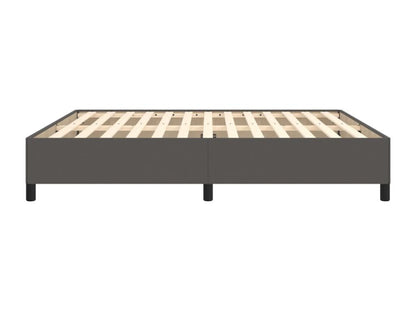 Cadre de lit en similicuir gris, 180 x 200 cm