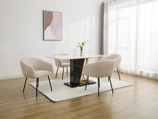 Meubles de maison en tissu noir