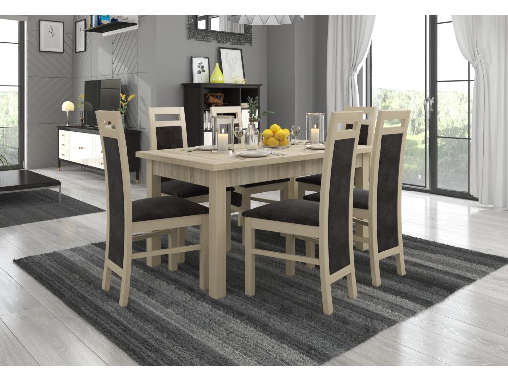 Chaise en tissu vert