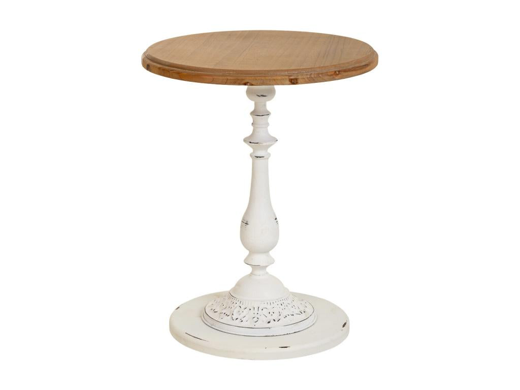 Table basse blanche, 50 x 50 x 65 cm