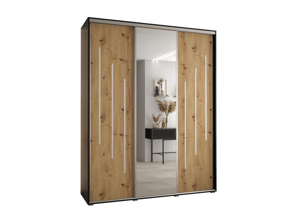 Armoire noire, 200 x 45 x 235,2 cm
