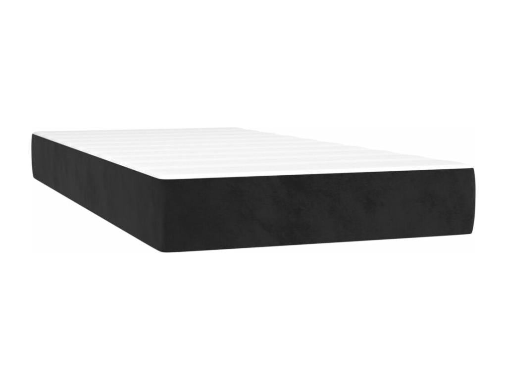 Matelas en velours noir, 100 x 200 cm