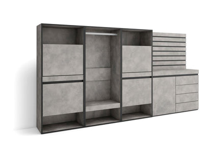 Commode grise, 287 x 35 x 145 cm