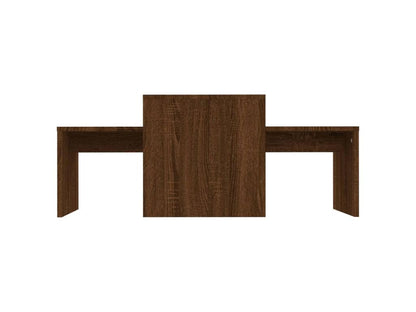 Table basse en bois composite marron, 100 x 48 x 40 cm