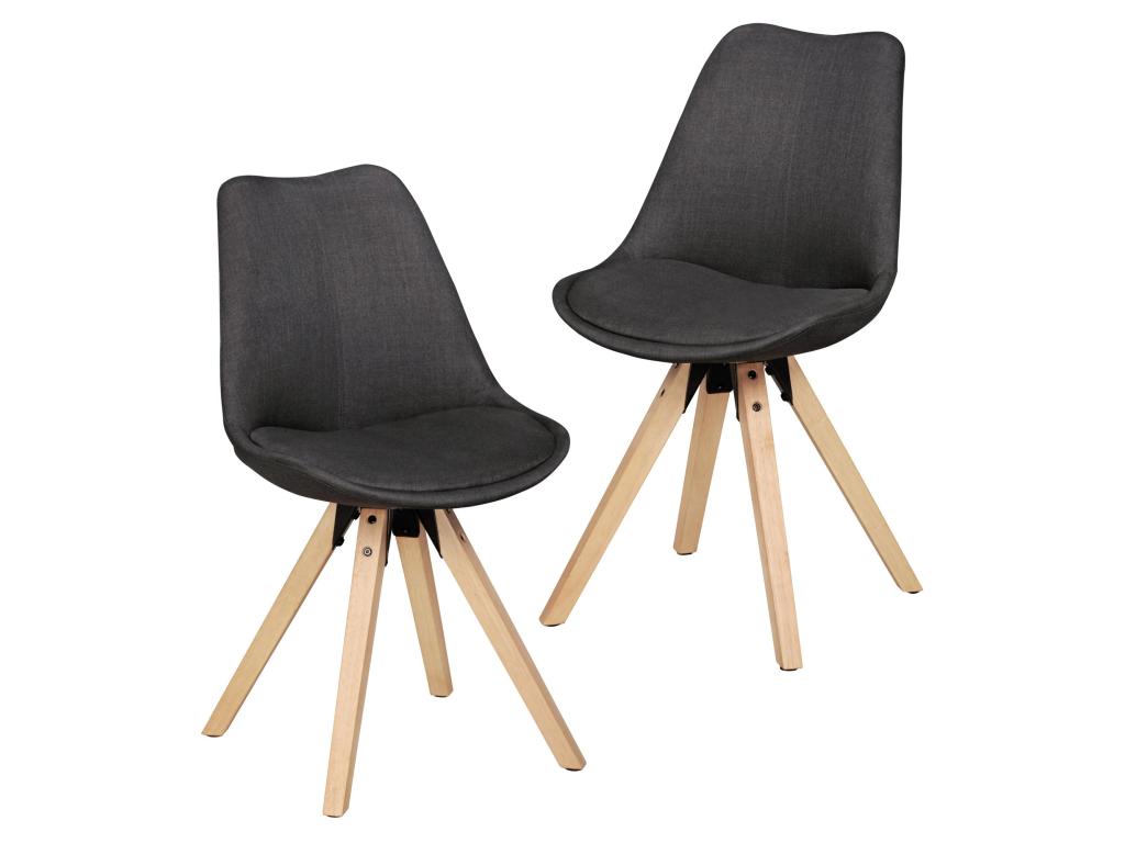 Chaise en tissu noir