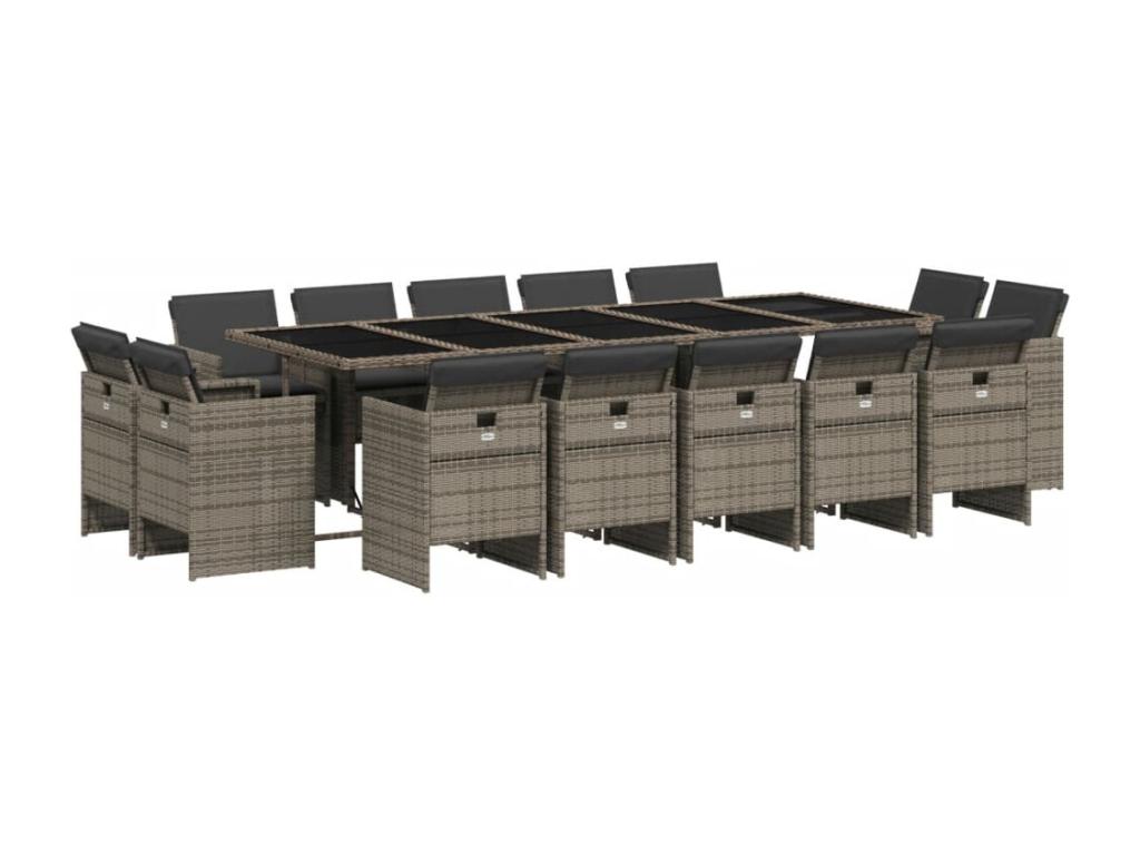 Meubles de maison en résine tressée grise