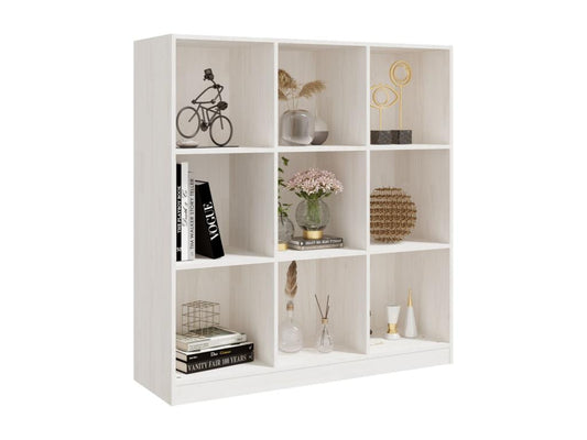 Bibliothèque en pin blanc, 104 x 33,5 x 110 cm