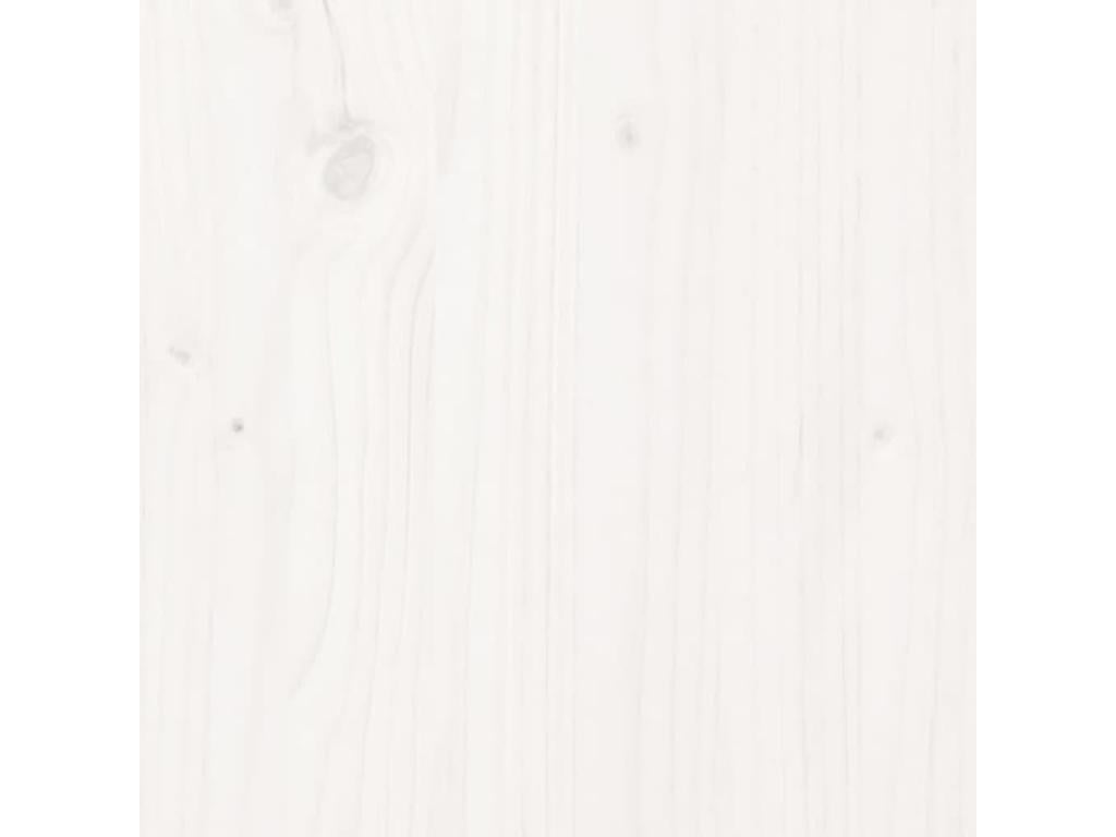 Meuble de maison en bois massif blanc, 159,5 x 3 x 80,5 cm