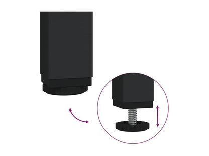 Table en bois d'ingénierie marron, 100 x 40 x 80 cm