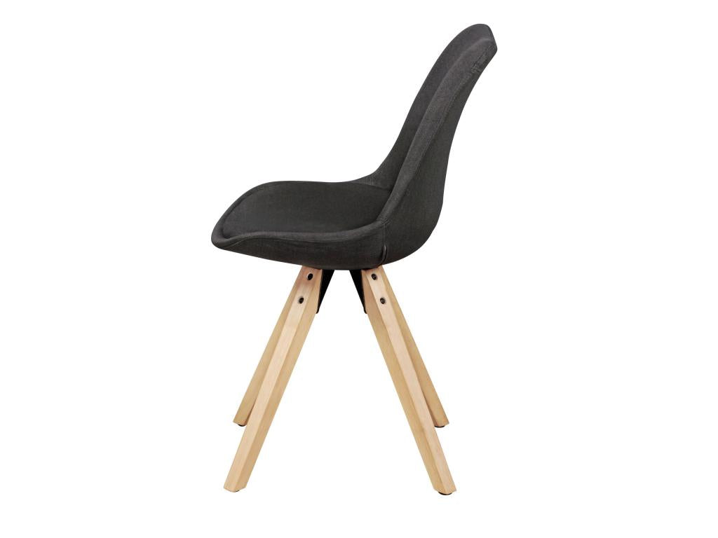 Chaise en tissu noir