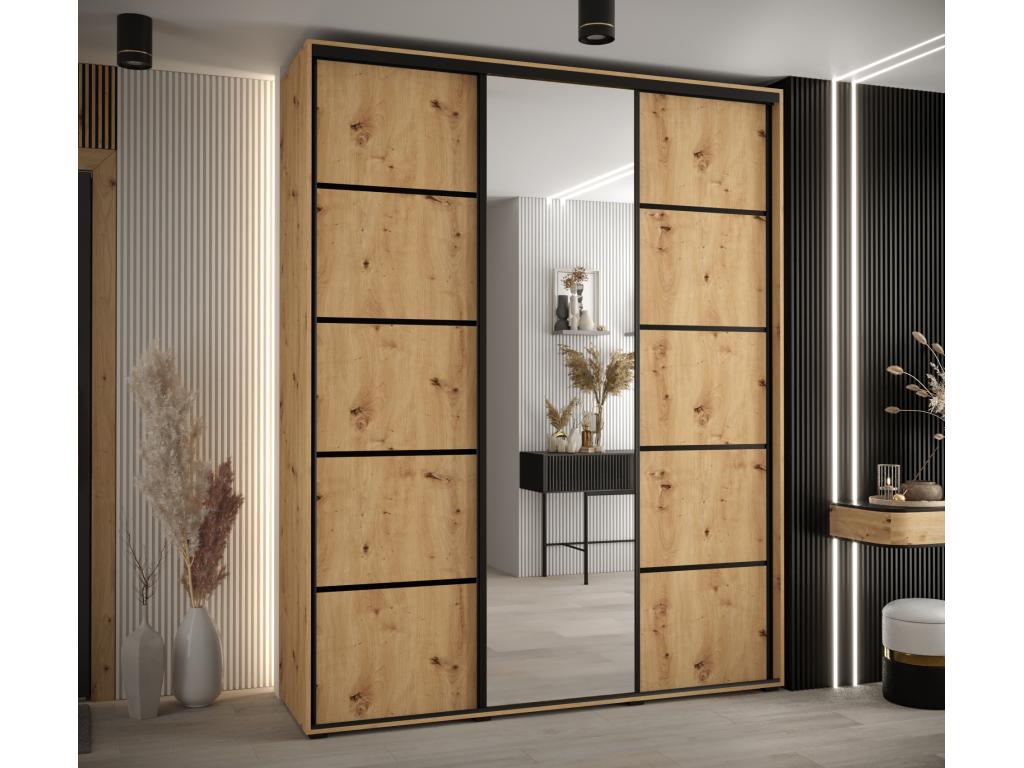 Armoire noire, 190 x 45 x 235,2 cm