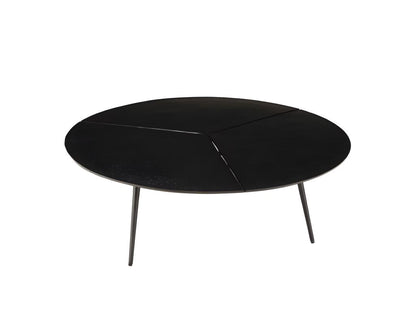 Table basse noire, 100 x 100 cm