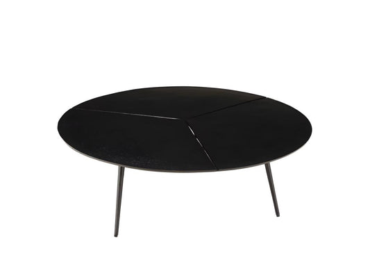 Table basse noire, 100 x 100 cm