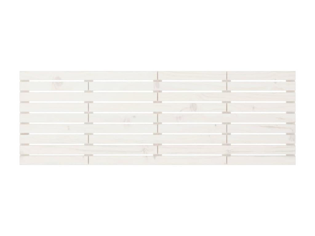 Meuble de maison en bois massif blanc, 206 x 3 x 63 cm