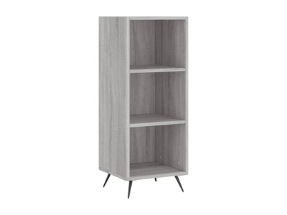 Armoire en bois d'ingénierie gris, 34,5 x 32,5 x 90 cm