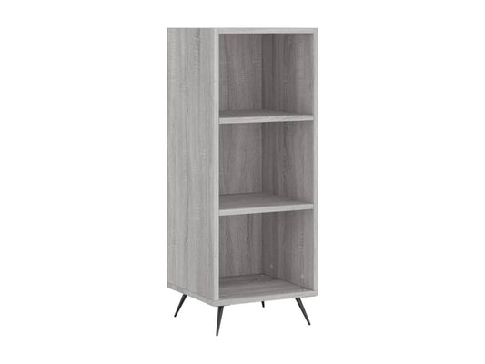 Armoire en bois d'ingénierie gris, 34,5 x 32,5 x 90 cm