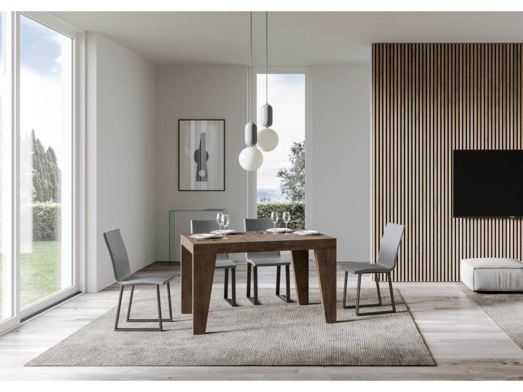 Table marron, 90 x 130 cm