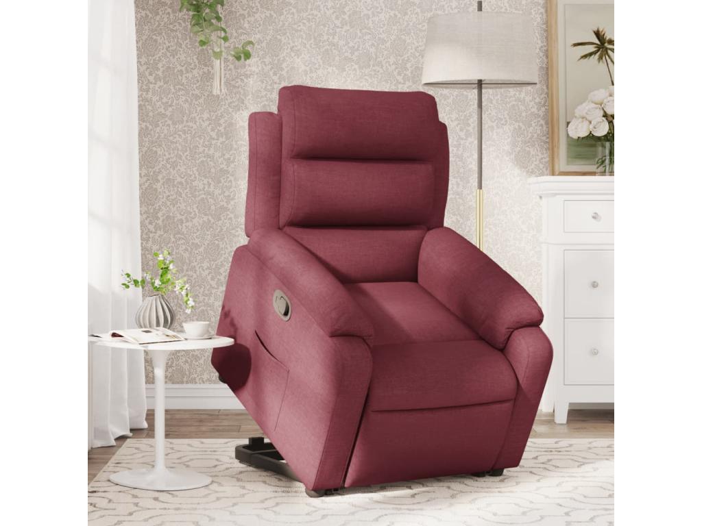 Fauteuil d'appoint en tissu rouge