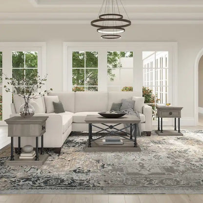 Table basse carrée Coliseum avec tables d'appoint de Bush Furniture