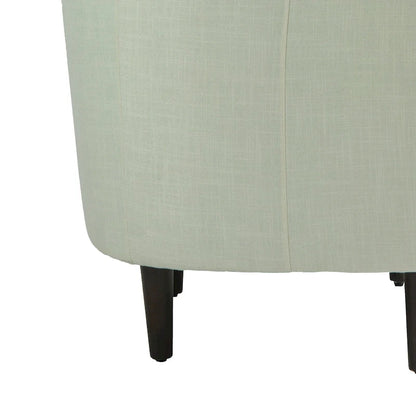 Ensemble de 2 fauteuils d'appoint modernes en lin, style tonneau, avec accoudoirs club