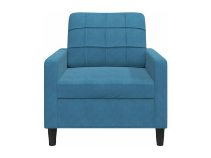 Fauteuil d'appoint en velours bleu