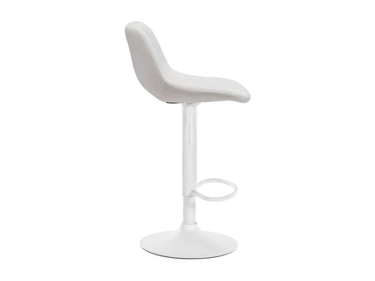 Chaise en métal blanc, 42 x 46 x 86 cm