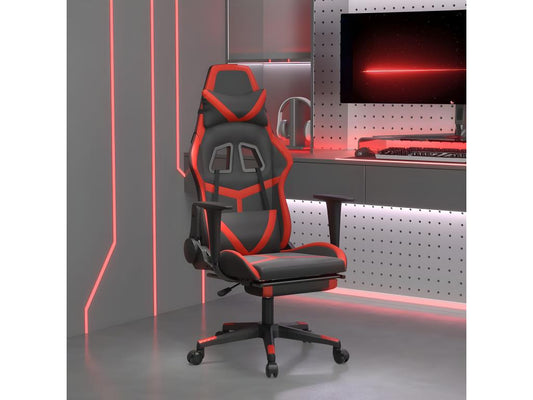 Fauteuil rouge en similicuir