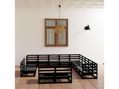 Ensemble de meubles d'extérieur en pin noir