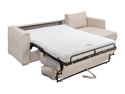 Matelas en velours beige