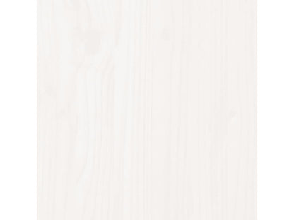 Meuble de maison en bois massif blanc, 206 x 3 x 63 cm