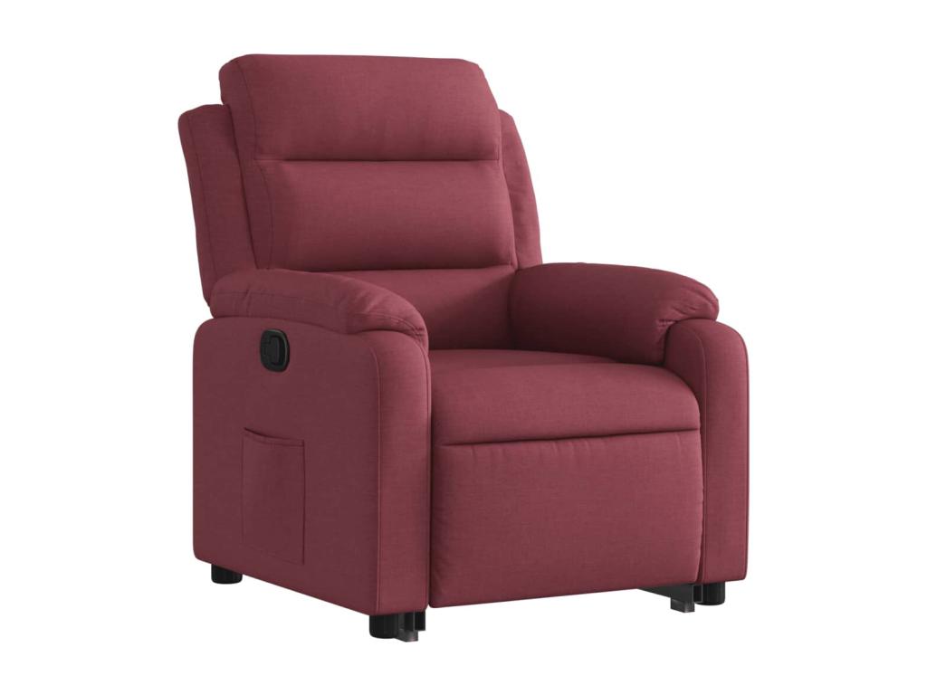 Fauteuil d'appoint en tissu rouge