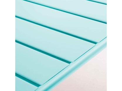 Table basse bleue, 90 x 50 cm