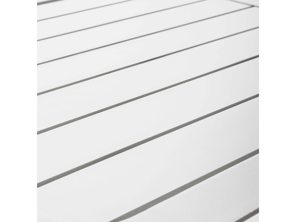 Table blanche, 70 x 70 cm