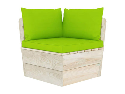 Ensemble de mobilier d'extérieur vert