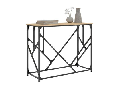 Table en bois d'ingénierie marron, 100 x 40 x 80 cm