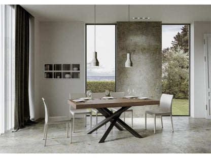 Table marron, 90 x 180 cm