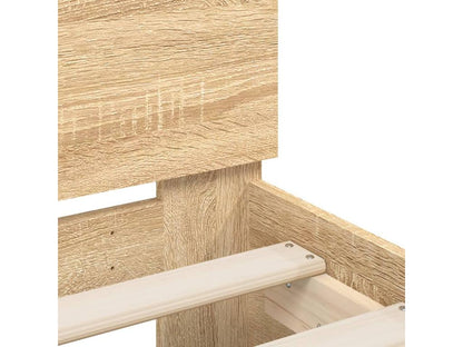 Cadre de lit en chêne brun, 150 x 200 cm