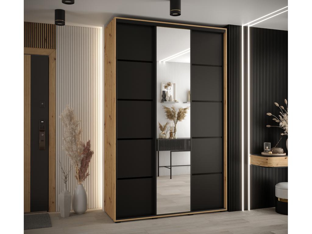 Armoire noire, 150 x 45 x 235,2 cm