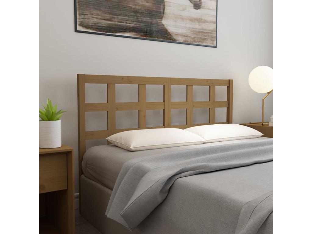 Meuble de maison en bois massif marron, 145,5 x 4 x 100 cm