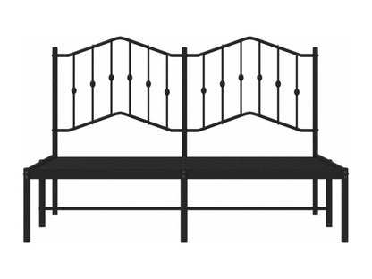 Cadre de lit en métal noir, 140 x 200 cm