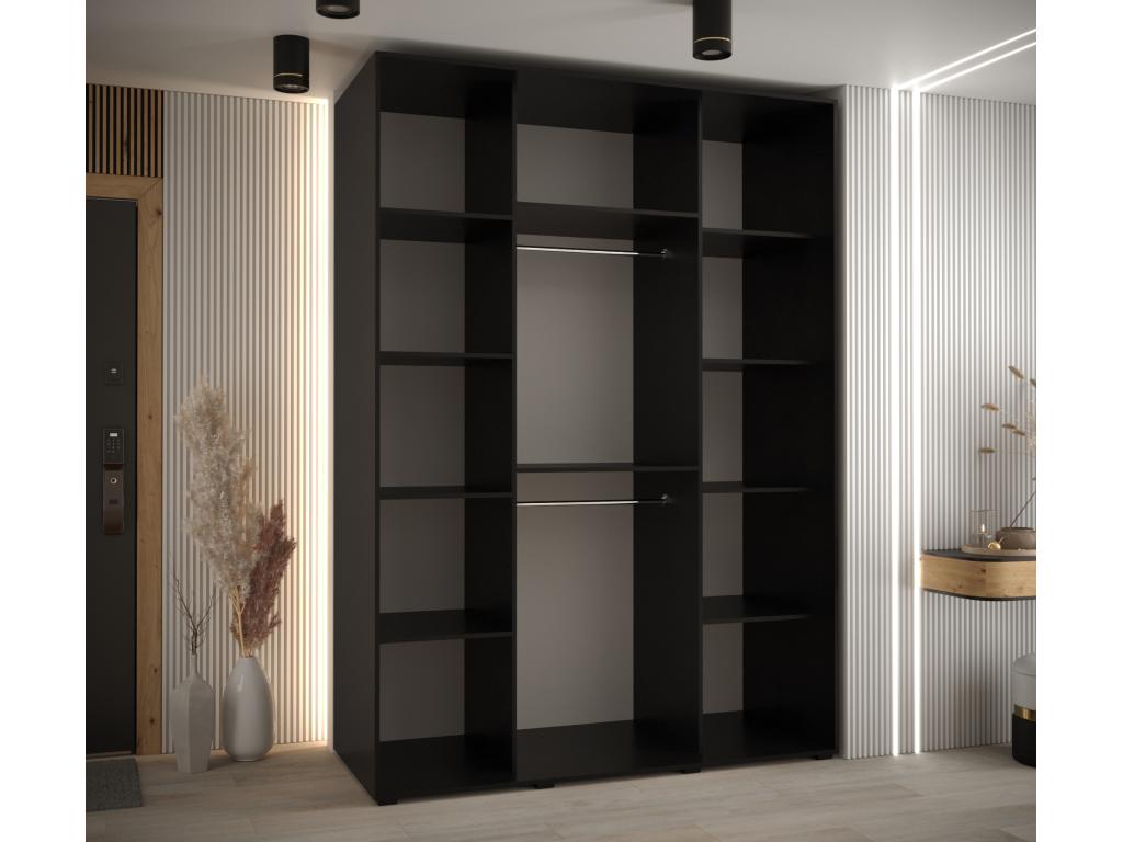 Armoire noire, 170 x 60 x 235,2 cm