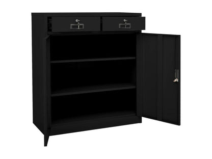 Armoire noire, 90 x 40 x 102 cm
